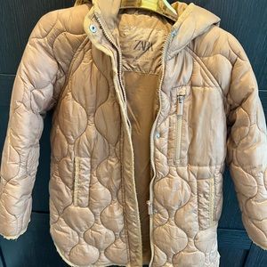 Zara girls puffer long coat
